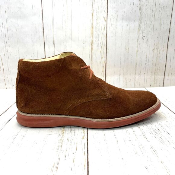 Martin Dingman Mens Suede Chukka Boots Brown Size 11W Wide Made Brazil Lace Up main image 4